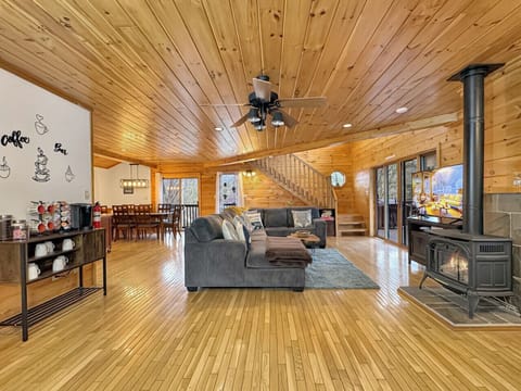 Living Room: Bright wood accents & spacious layout invite relaxation and fun gatherings!