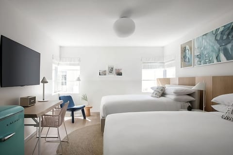 Settle in with twin comfort, workspace ease, and bright mornings.