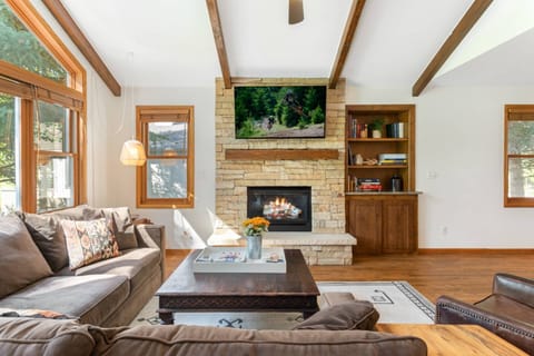 There is plenty of room to enjoy a movie or snuggle up with a good book.