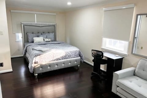 Room 1, also known as Room 101, has a queen-size bed, and a sofa bed 