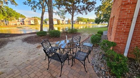 Patio area for our building