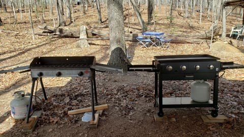 Covered cooking space