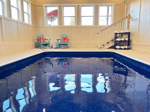 Heated indoor pool, perfect for swimming no matter the season