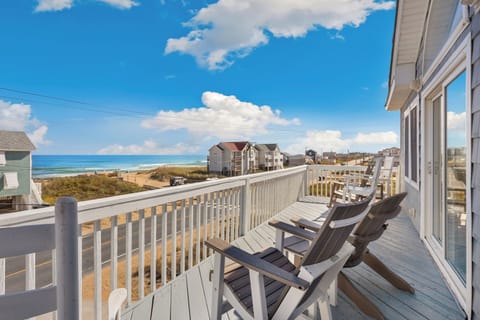 Listen to the sound of the waves and feel the salt air while you lounge on the top deck!
