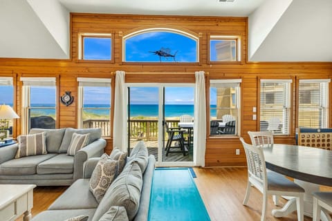 An open-concept living space is ideal for gathering.