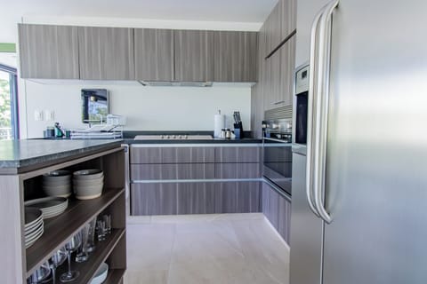 All the comforts of home in our kitchen.


