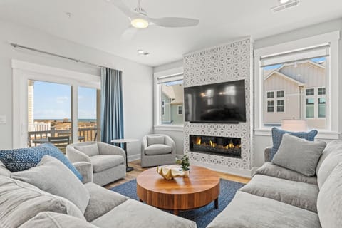 Great Room on Third Level with Ocean Views