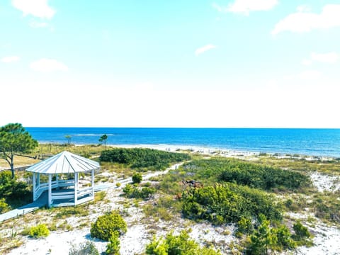 View of the gazebo