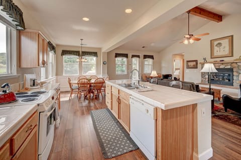 Kitchen with open floor plan