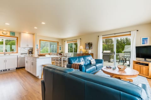 A snapshot of life's essential ingredients: food, family, and a cozy home.