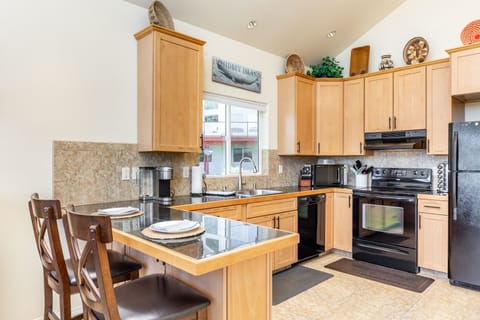 Contemporary kitchen for savory meal creations