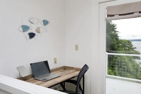 Workspace in the primary bedroom.