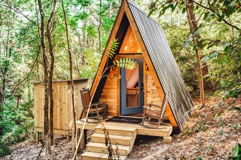 You will love this cozy tiny A-frame while you visit Hocking Hills!