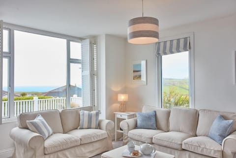 Tamarisk House, Newquay. Ground floor: Sitting room, get cosy and watch the world go by