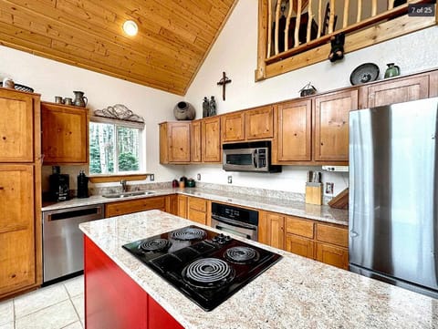 Kitchen with all new electric appliances