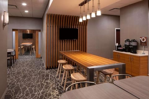 Start mornings with coffee in the comfortable dining space.