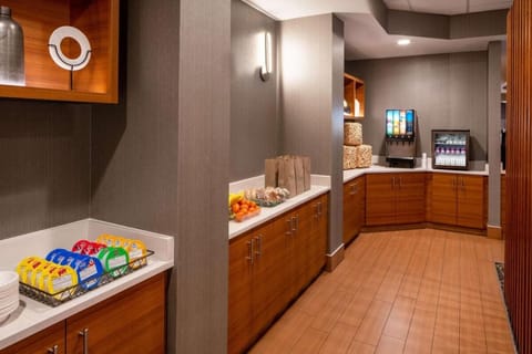 Grab snacks and drinks easily at the convenient refreshment station.