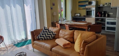 living room with dining table and chairs