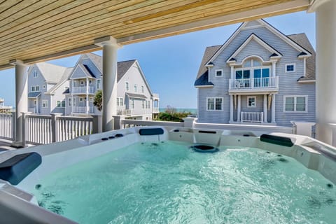 Relax your worries away in this beautiful hot tub with ocean views