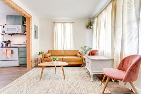 Living room off of the kitchen