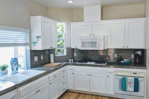 Unit A kitchen- fully stocked