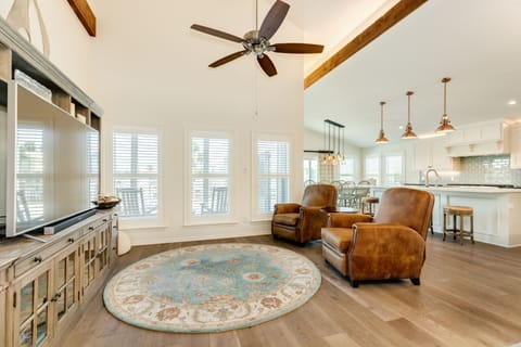 Open living area makes spending time together a breeze