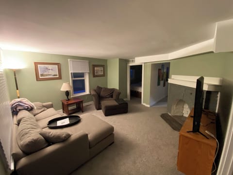 Newly renovated and painted living room