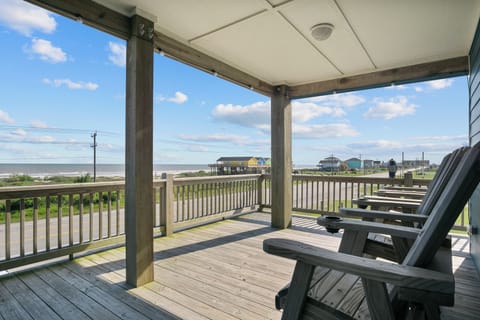 Unobstructed, wide beach views.  Beach access across the street with a short walk over the dunes!