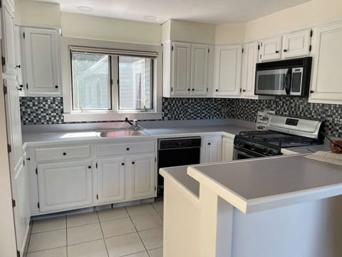 Fully stocked kitchen with all the accoutrements for a gourmet meal