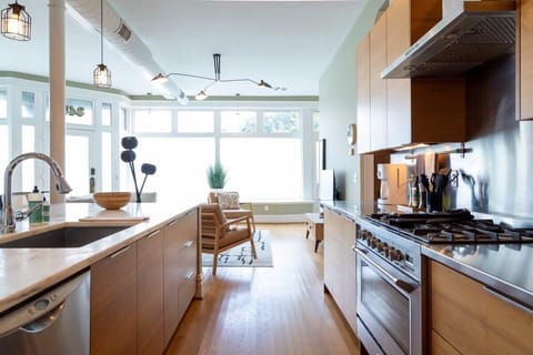 High-end stainless steel appliances