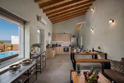 Bright Integrated Living Space Overlooking the Pool