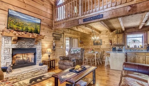 A Place in Time is a rustic cabin in the heart of Pigeon Forge with all the amenities of home.