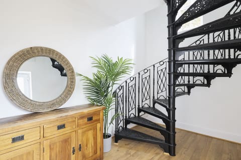Spiral Staircase is the only way to access the appartments