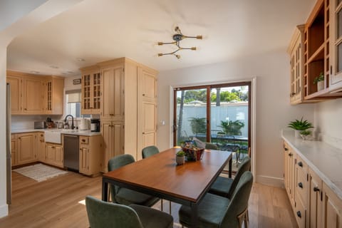 Dining Space with Slider Door to back yard and outdoor dining
