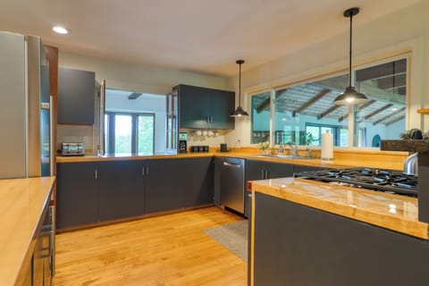 Fully-equipped kitchen.