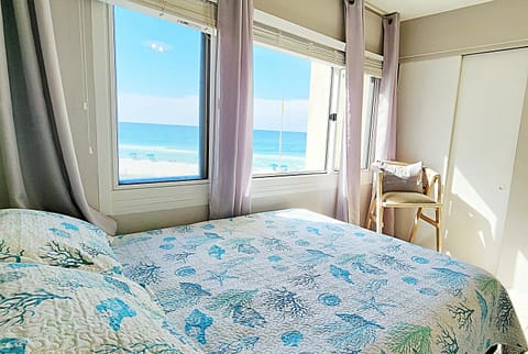 Beach view from the bedroom.