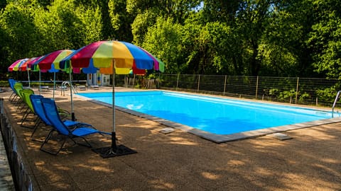Piscine avec vue sur la foret