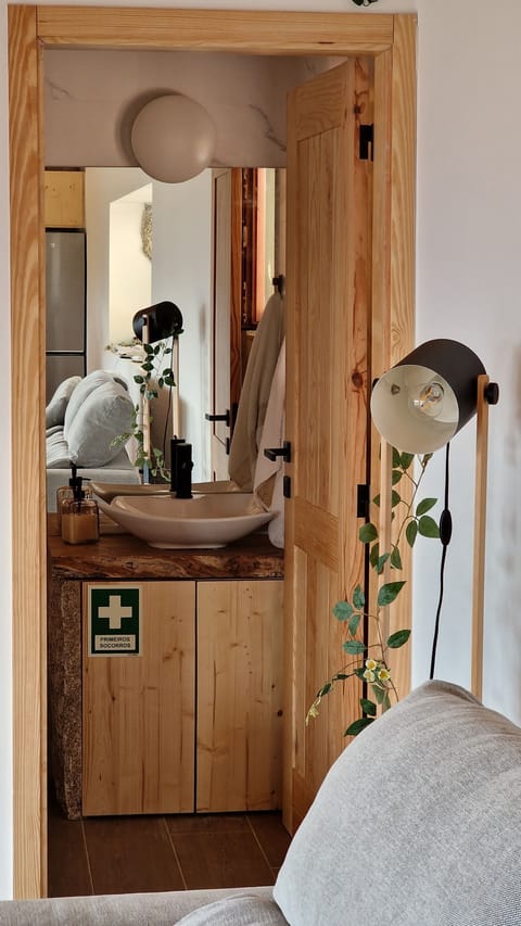 Toilete in the 90m2 living room integrated 