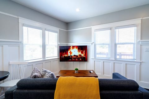 55` Flat Screen TV with Roku and Netflix.