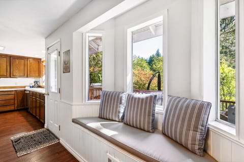 A cup of tea and a nice book on the window seat...