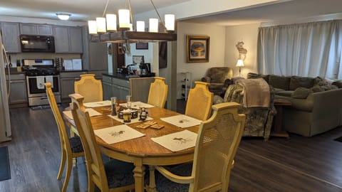 Full Size Dinning Table with seating for 8.