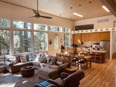 Open floor plan with beautiful natural lighting.