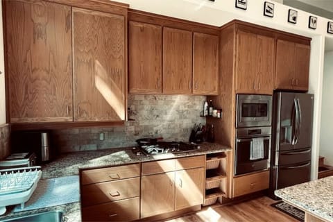 Chef's kitchen with modern appliances