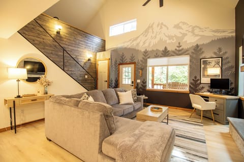 Enjoy Mt Rainier Views from the couch!
