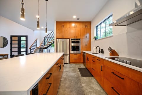 Kitchen—fully stocked for all your cooking and baking needs. High-end appliances