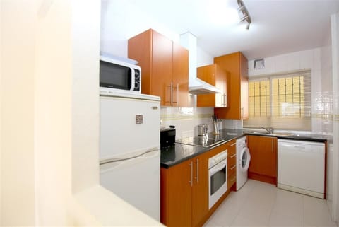 Kitchen view from the window to the dining area