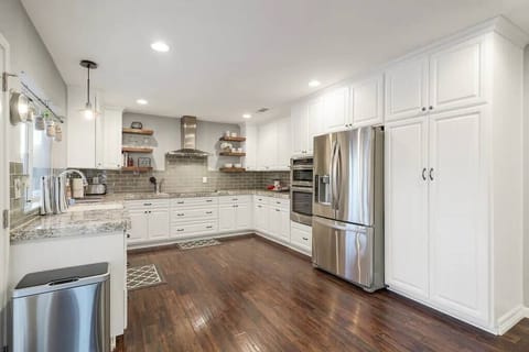Open kitchen layout.