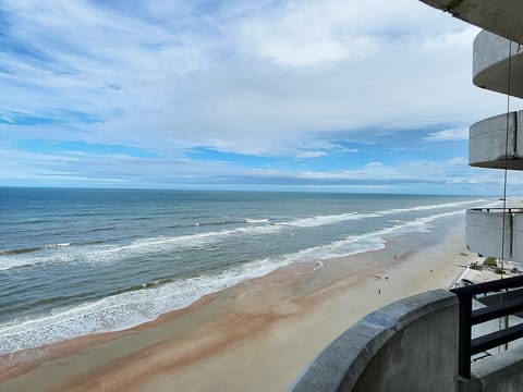 Southern view from balcony is great spot for catching launches