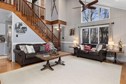 Spacious living area perfect for hanging out with friends or family! 