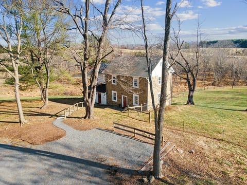 The Spring House's large backyard gives you plenty of space to spread out.